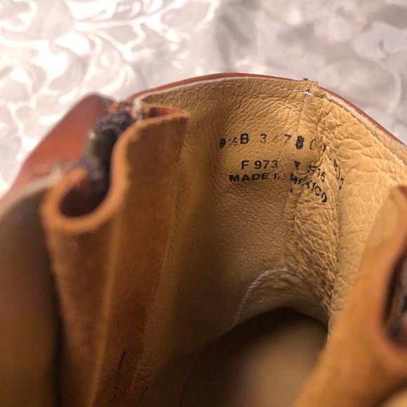 Frye Sasha Moto Shortie Boot NWT, Cognac, Size 9.5 NWOB - Picture 5 of 9